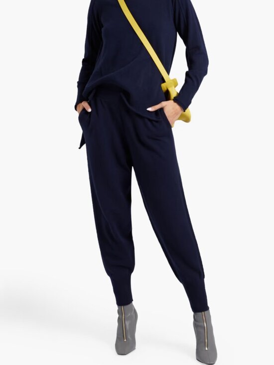 Stella McCartney Pants - Stella McCartney Cashmere & Wool Joggers in Navy, IT 40, NWT
